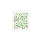 Classic Chinese-Inspired Pastel Floral Pattern Art Print Gallery Image 1