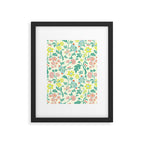 Classic Chinese-Inspired Pastel Floral Pattern Framed Art Print Gallery Image 6