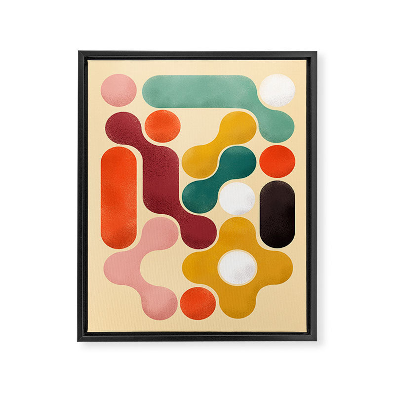 Color pops - mid century style  Framed Canvas Print Gallery Image 8