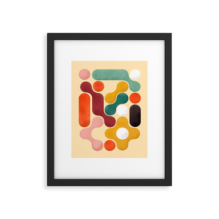 Color pops - mid century style  Framed Art Print Gallery Image 1
