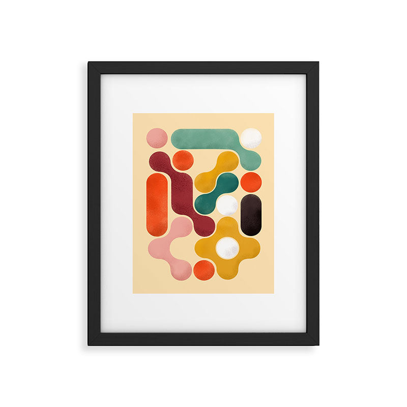 Color pops - mid century style  Framed Art Print Gallery Image 4