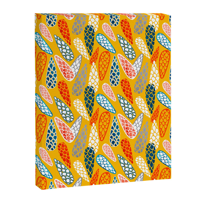 Colored Cone pattern Canvas Print Gallery Image 1