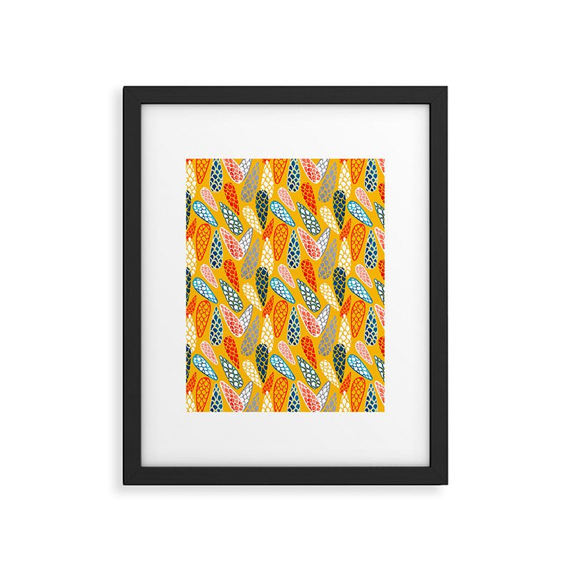 Colored Cone pattern Framed Art Print Gallery Image 6