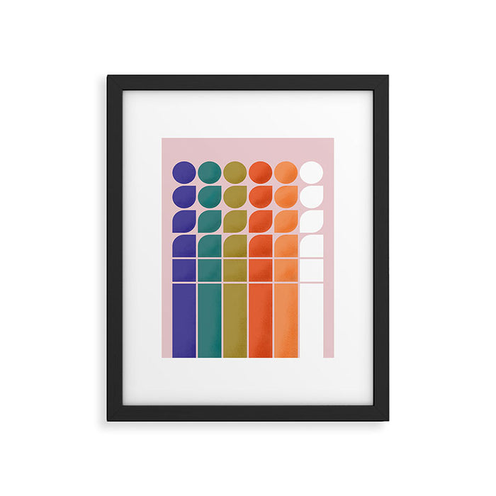 Colorful Changing Shapes Framed Art Print Gallery Image 1
