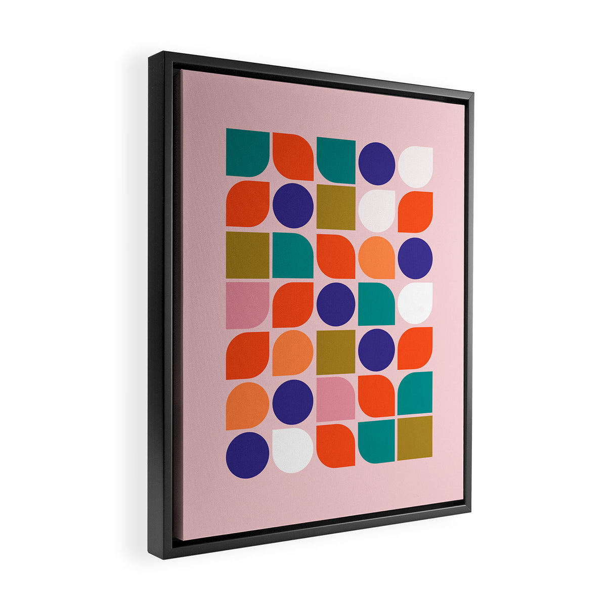Colorful Geometry Framed Canvas Print Gallery Image 2