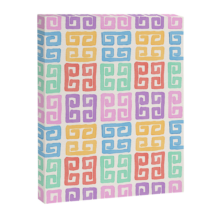 Colorful Greek Style Pattern Canvas Print Gallery Image 1