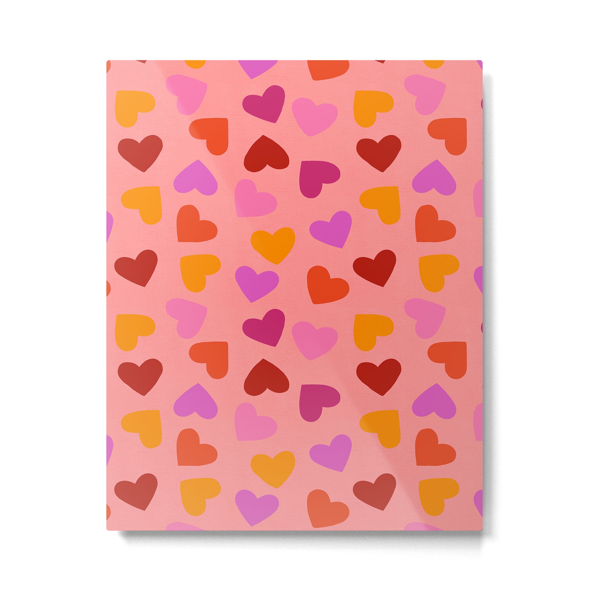 Colorful Heart Pattern for Valentine's Day Metal Print Gallery Image 6