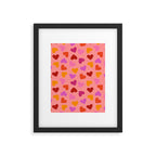 Colorful Heart Pattern for Valentine's Day Framed Art Print Gallery Image 6