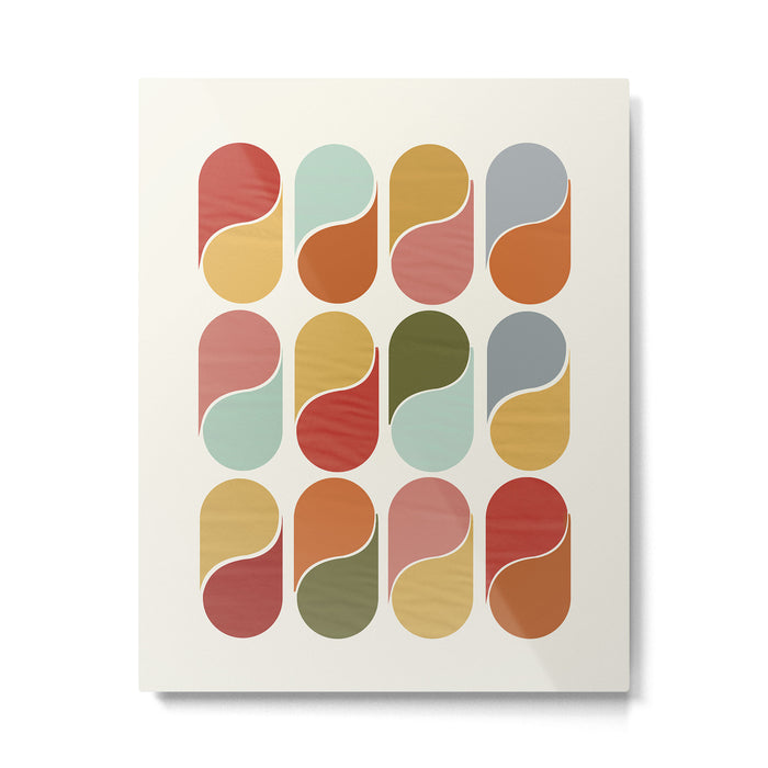 Colorful modern abstract Metal Print Gallery Image 1