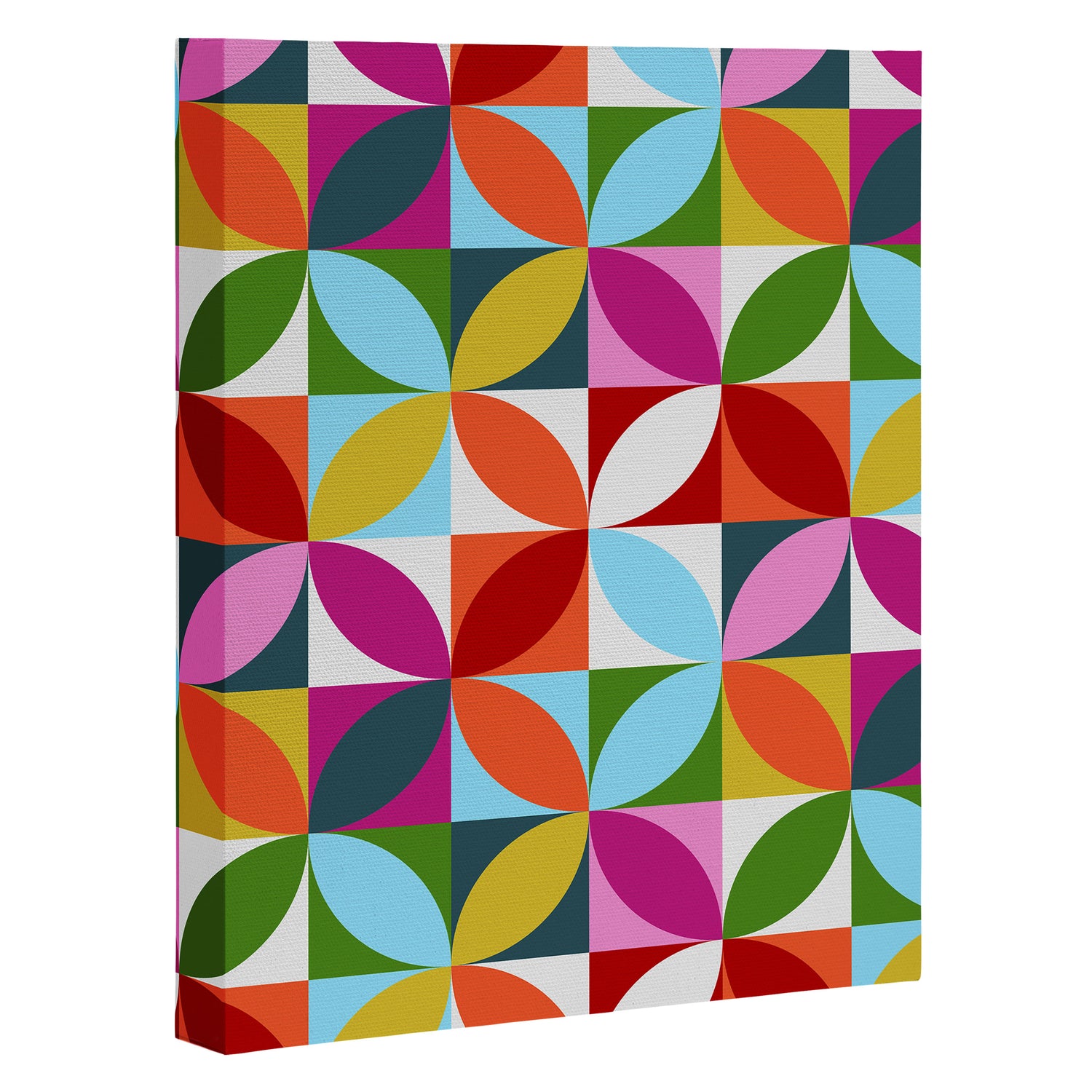 Colorful Retro Pattern Canvas Print Gallery Image 3
