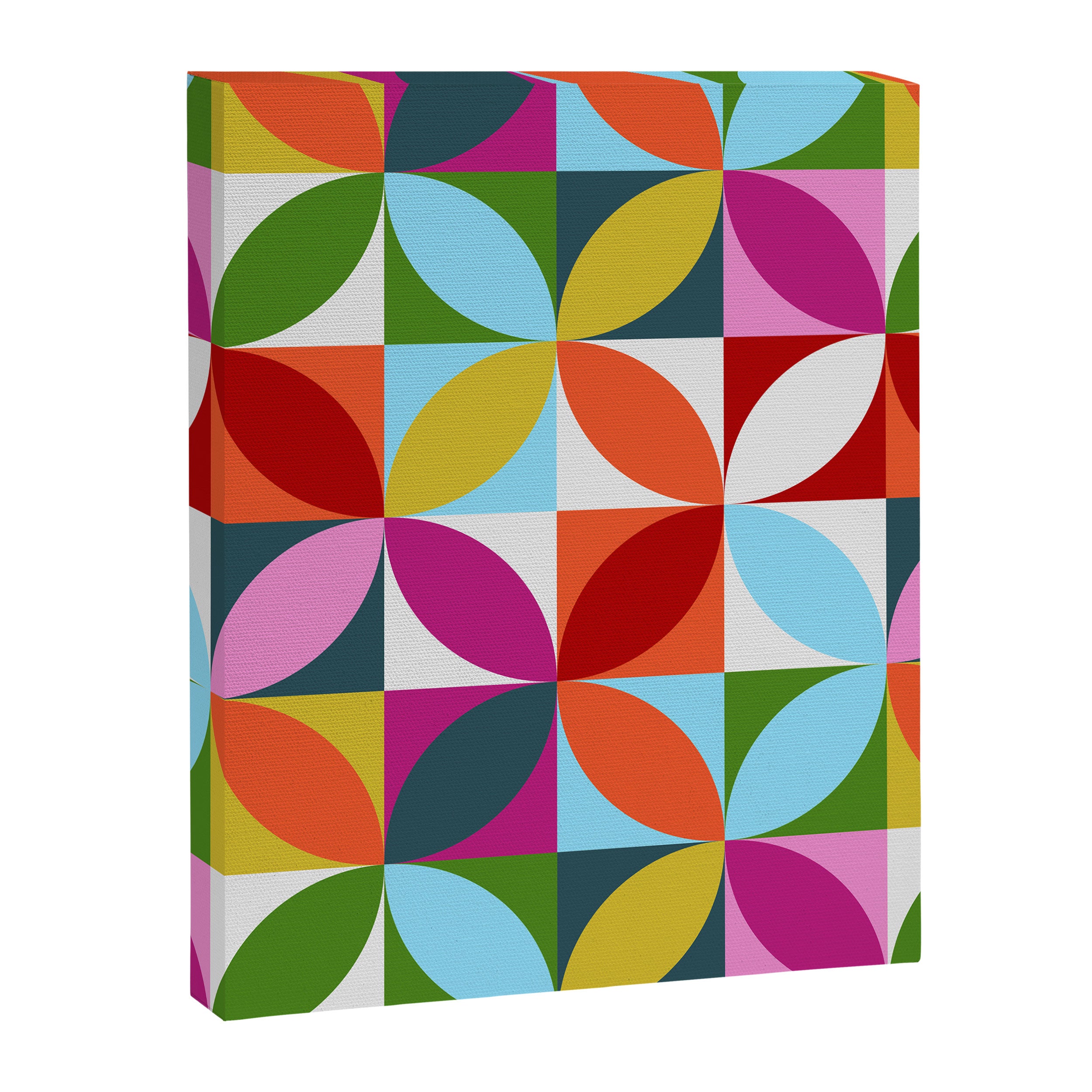 Colorful Retro Pattern Canvas Print Gallery Image 8