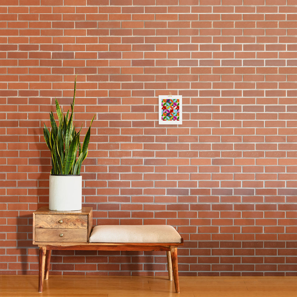 Colorful Retro Pattern Art Print Gallery Image 2