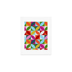 Colorful Retro Pattern Art Print Gallery Image 1