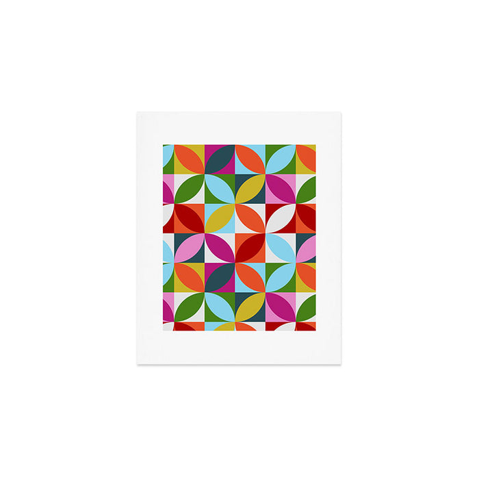 Colorful Retro Pattern Art Print Gallery Image 1