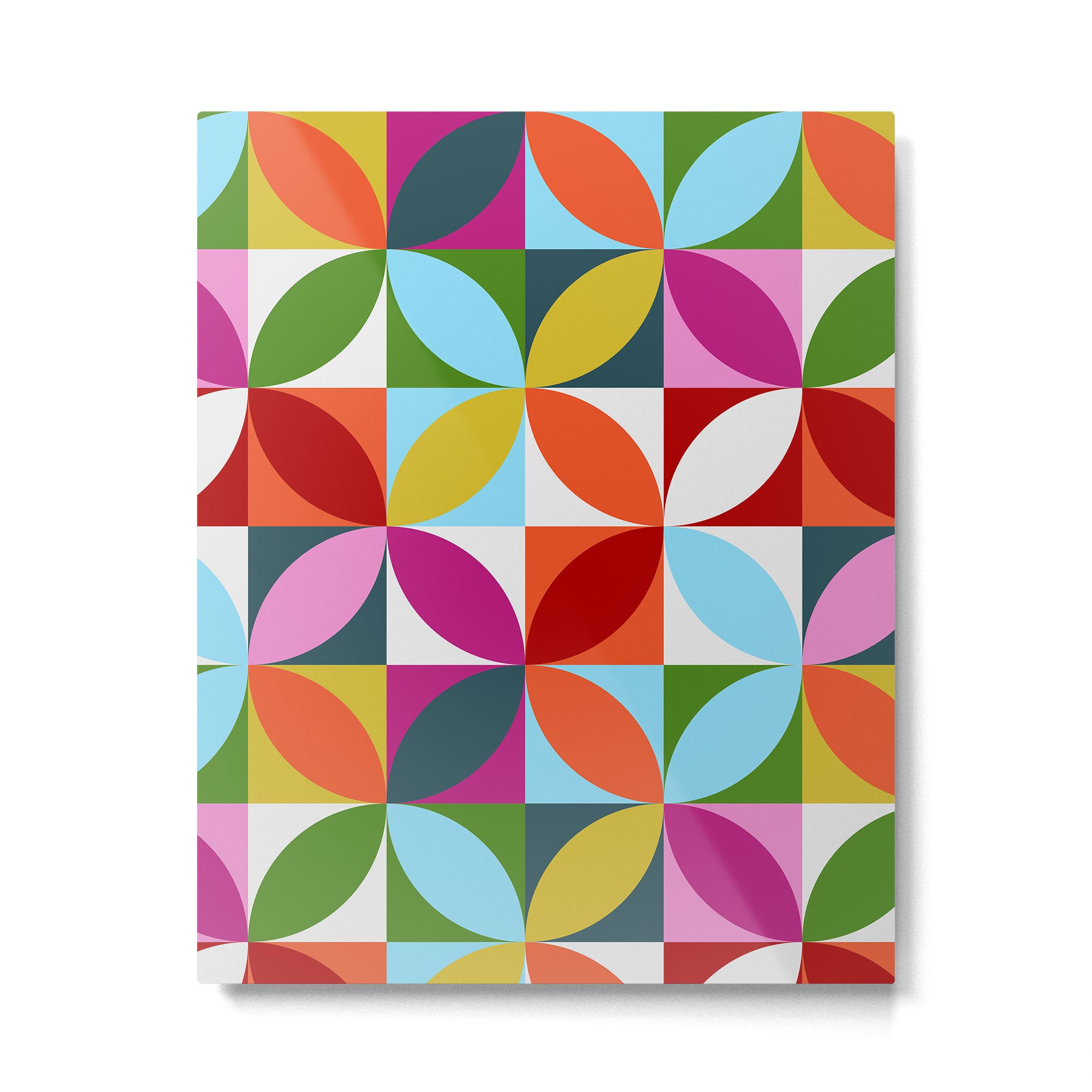 Colorful Retro Pattern Metal Print Gallery Image 6
