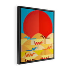 Colorful Snakes On A Desert Framed Canvas Print Gallery Image 2