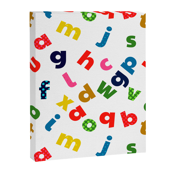 colourful alphabet Canvas Print Gallery Image 1