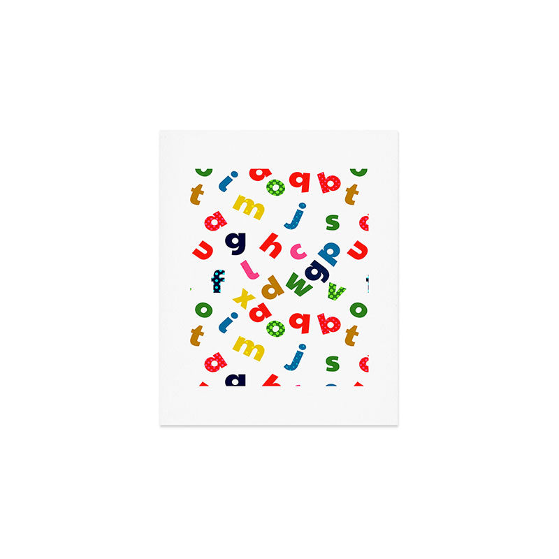 colourful alphabet Art Print Gallery Image 1
