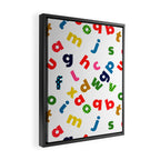 colourful alphabet Framed Canvas Print Gallery Image 2