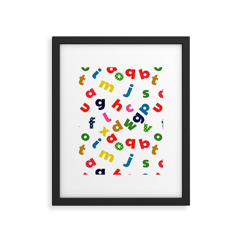 colourful alphabet Framed Art Print Gallery Image 6