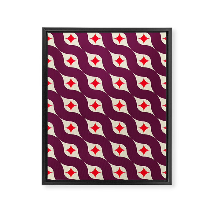 contemporary pattern no2 Framed Canvas Print Gallery Image 1