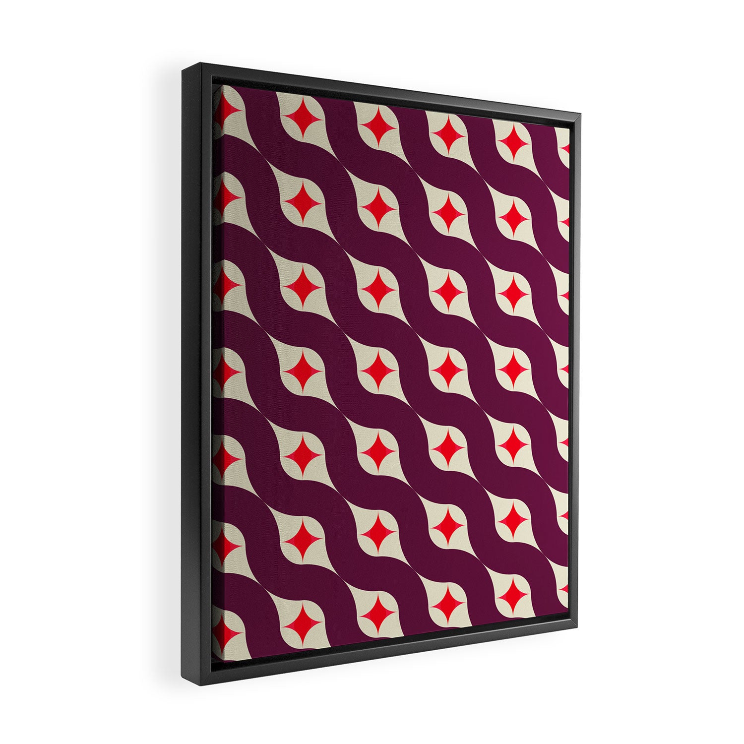 contemporary pattern no2 Framed Canvas Print Gallery Image 2
