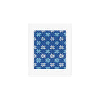 Contrasting Blues: Bethlehem Star Mosaic Art Print Gallery Image 1