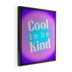 Cool To Be Kind - Gradient Typography Framed Canvas Print Gallery Image 2