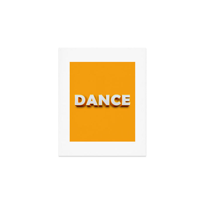 Dance 3D typography Art Print Gallery Image 1