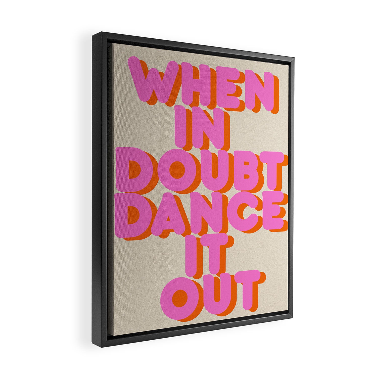 Dance it out Framed Canvas Print Gallery Image 2