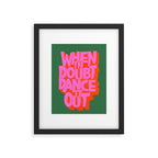 Dance It Out Pink And Green Framed Art Print Gallery Image 6