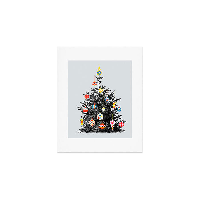 Decorated christmas tree Art Print Gallery Image 1