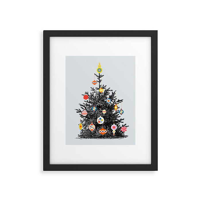 Decorated christmas tree Framed Art Print Gallery Image 1