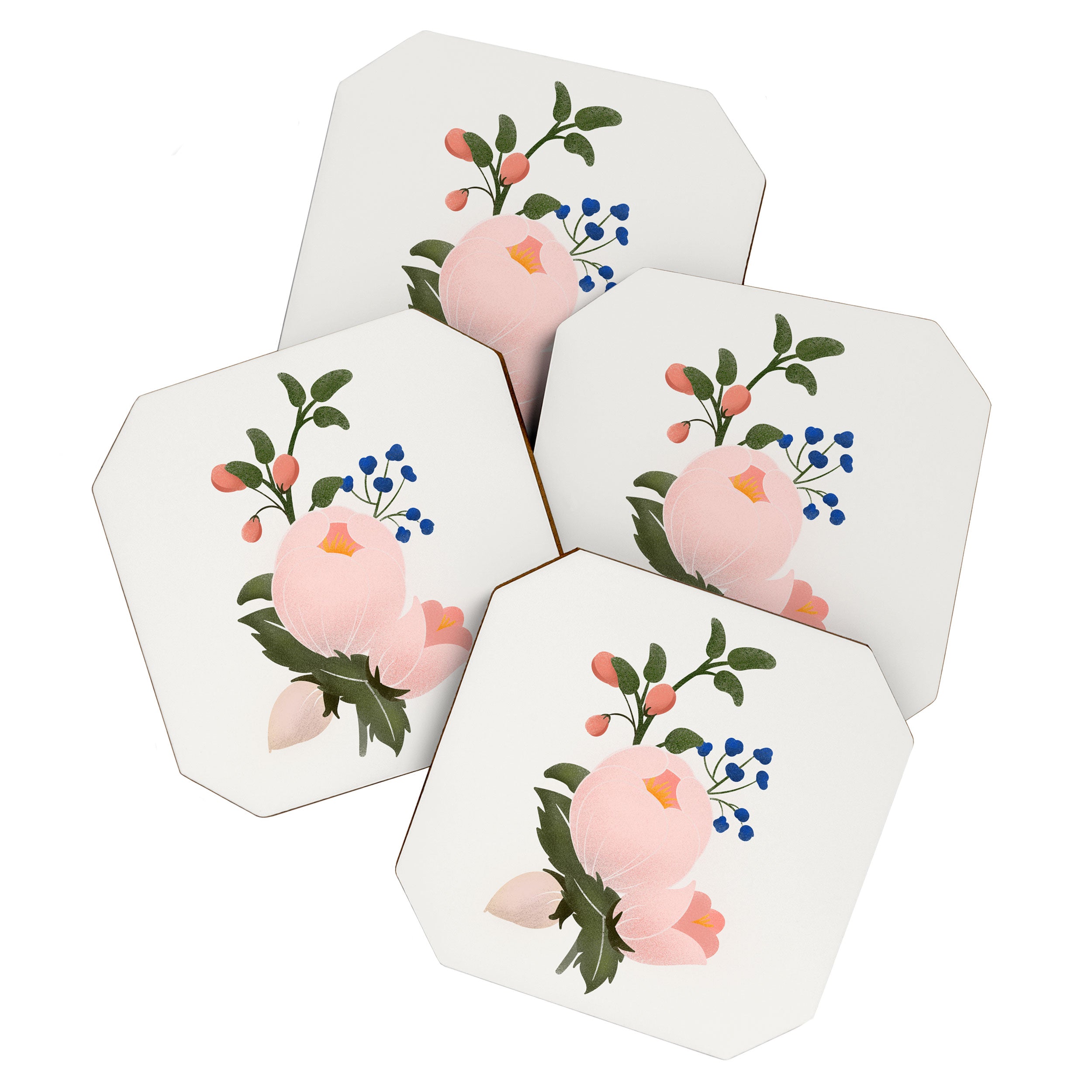Delicate florals no2 Coaster Gallery Image 1