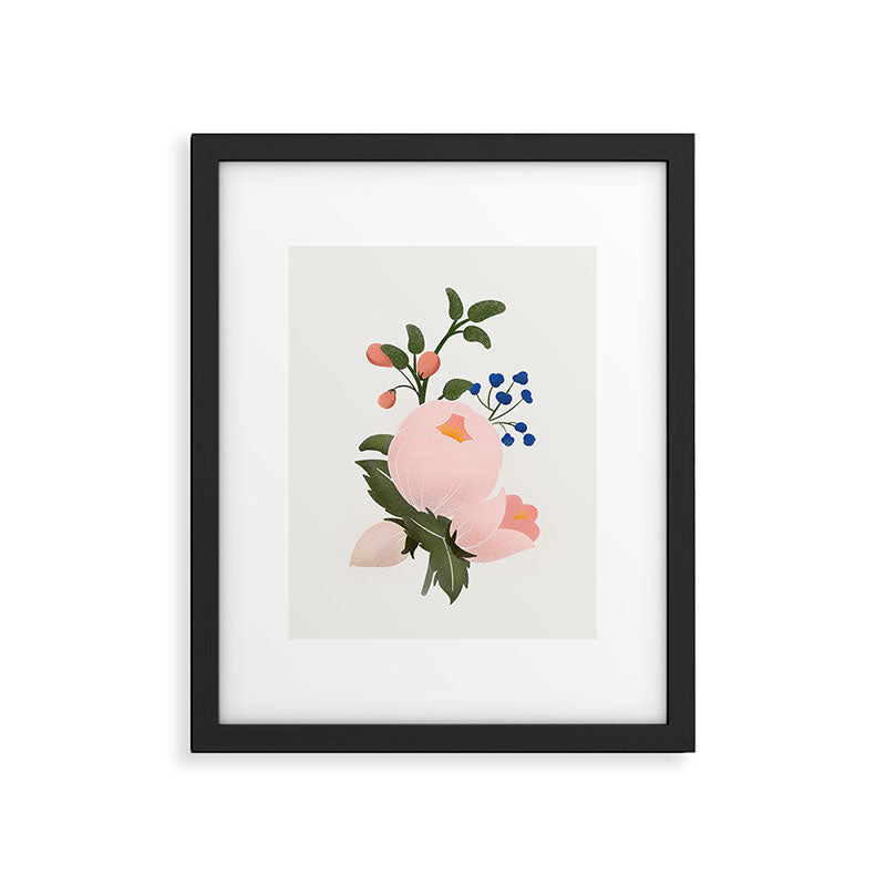 Delicate florals no2 Framed Art Print Gallery Image 4