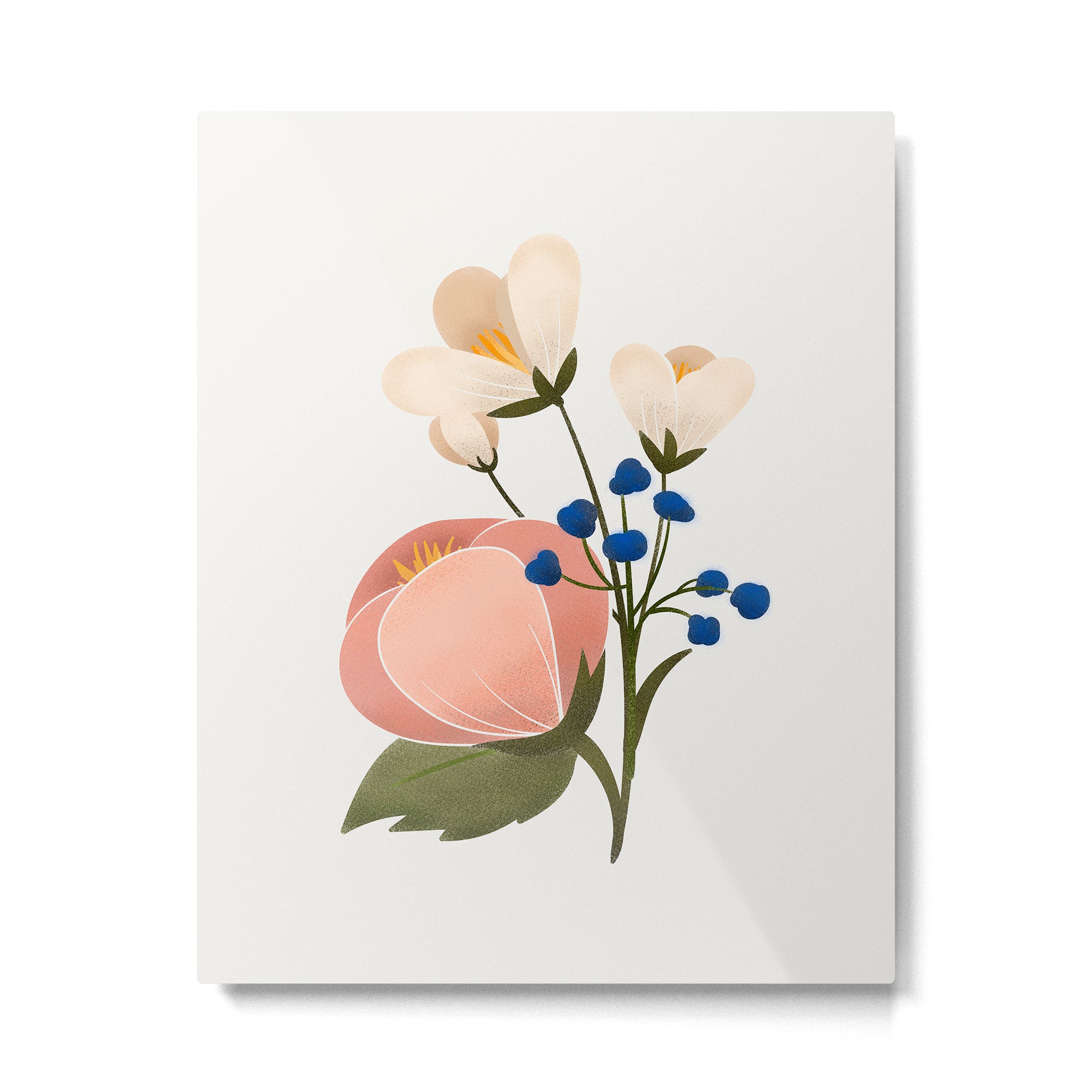 Delicate florals Metal Print Gallery Image 6