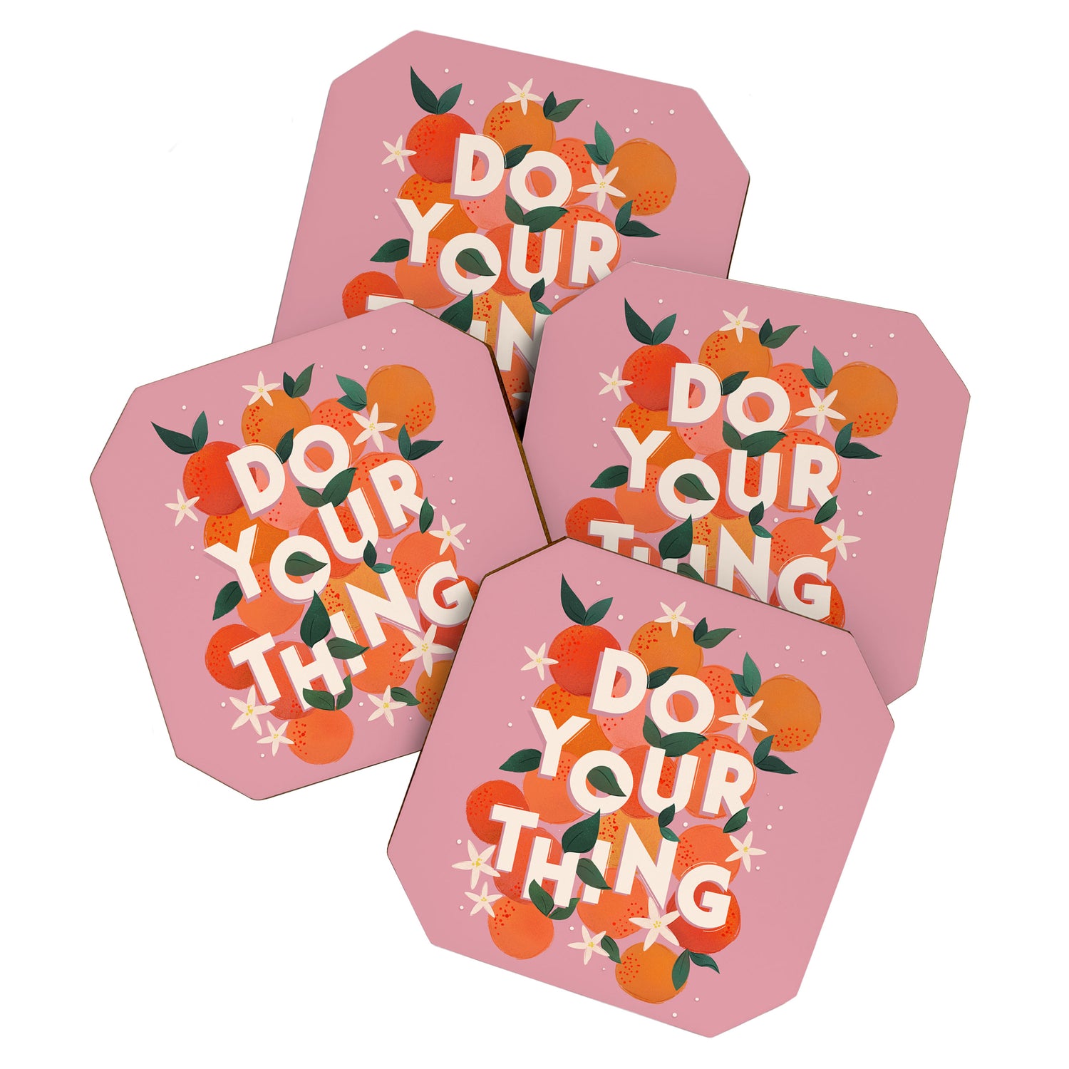 Do Your Thing - Summer Oranges  Coaster Gallery Image 1