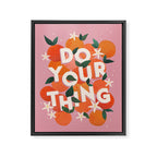 Do Your Thing - Summer Oranges  Framed Canvas Print Gallery Image 8