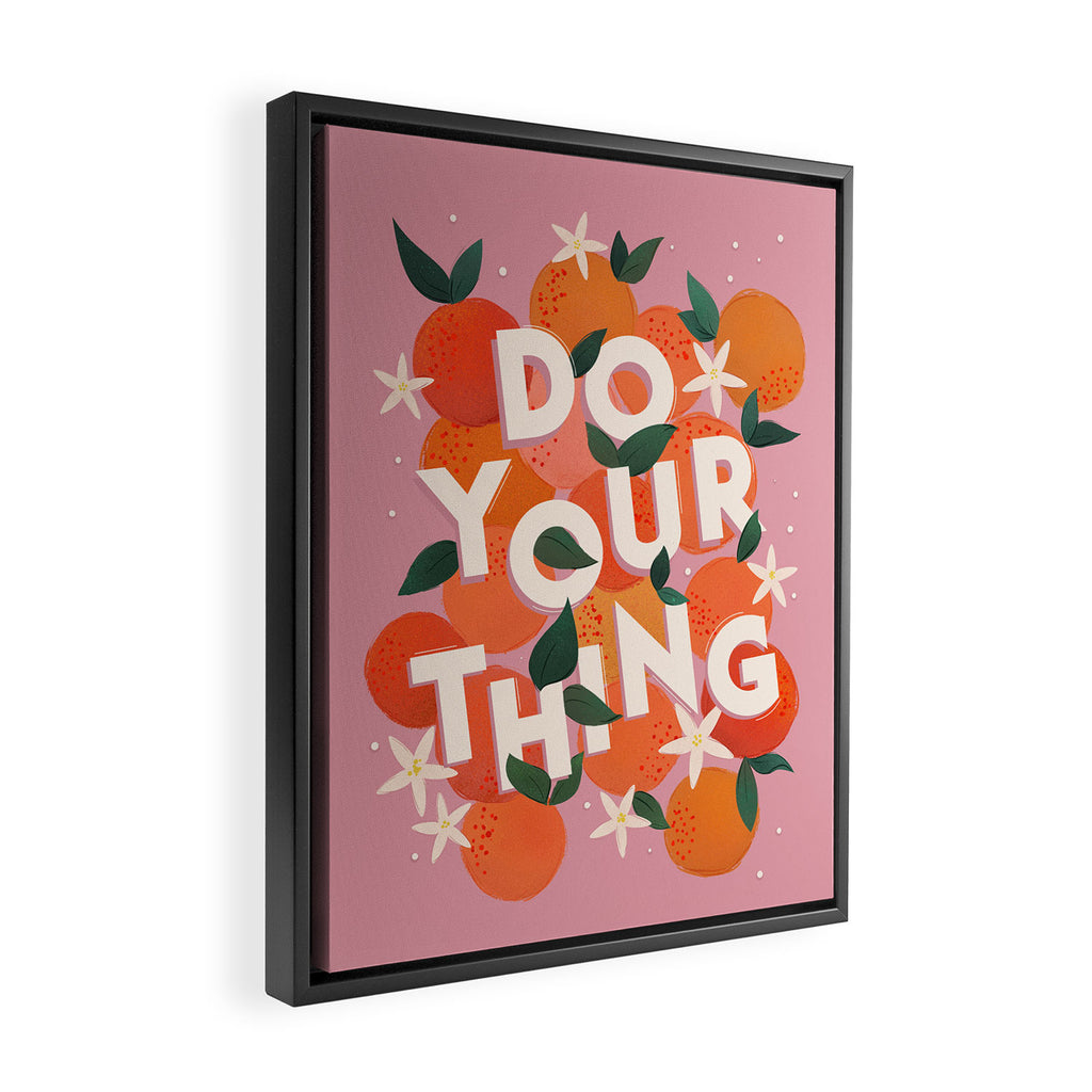 Do Your Thing - Summer Oranges  Framed Canvas Print Gallery Image 2