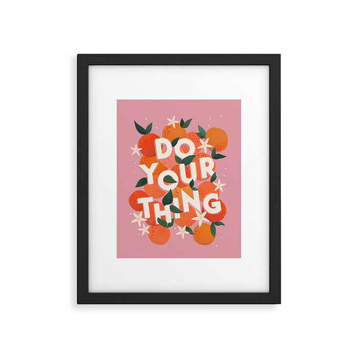 Do Your Thing - Summer Oranges  Framed Art Print Gallery Image 1