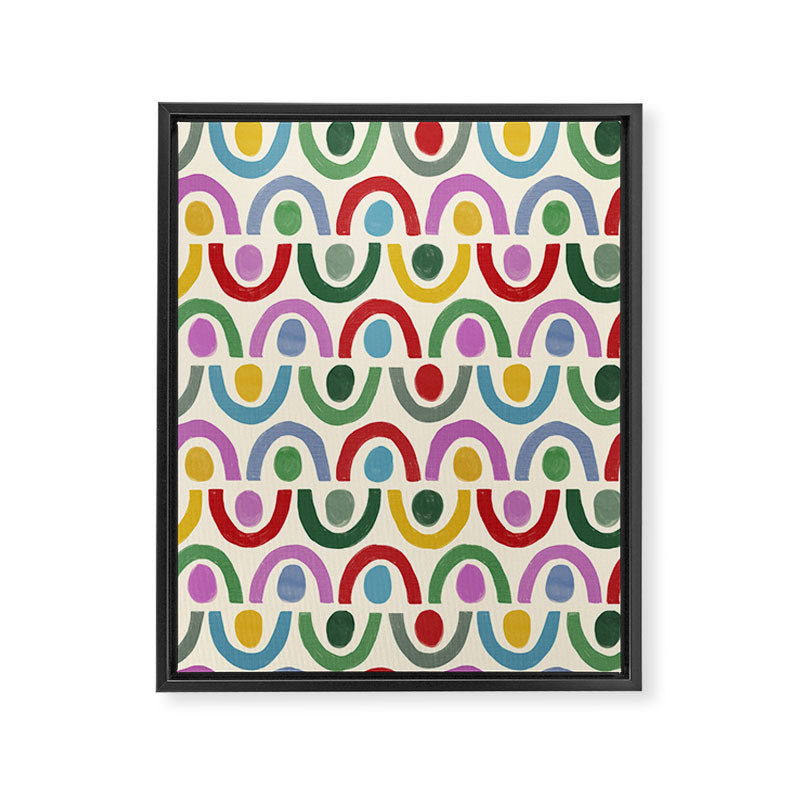 Dopamine Decor Arches and Circles Framed Canvas Print Gallery Image 8