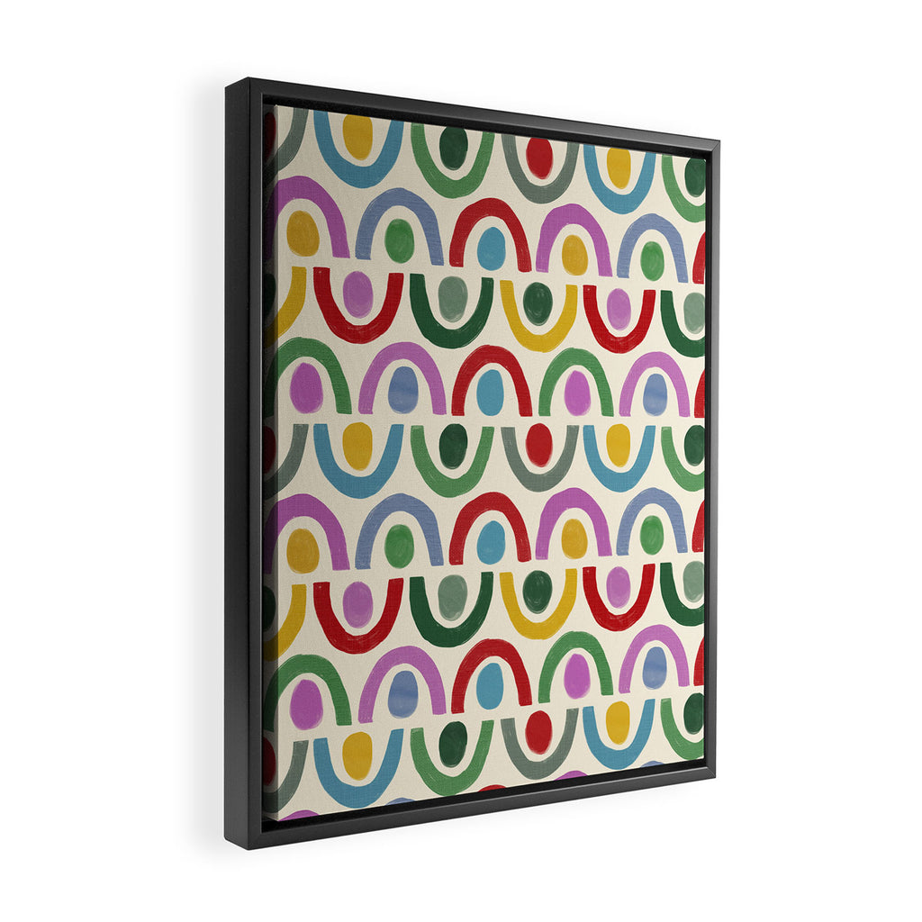 Dopamine Decor Arches and Circles Framed Canvas Print Gallery Image 2