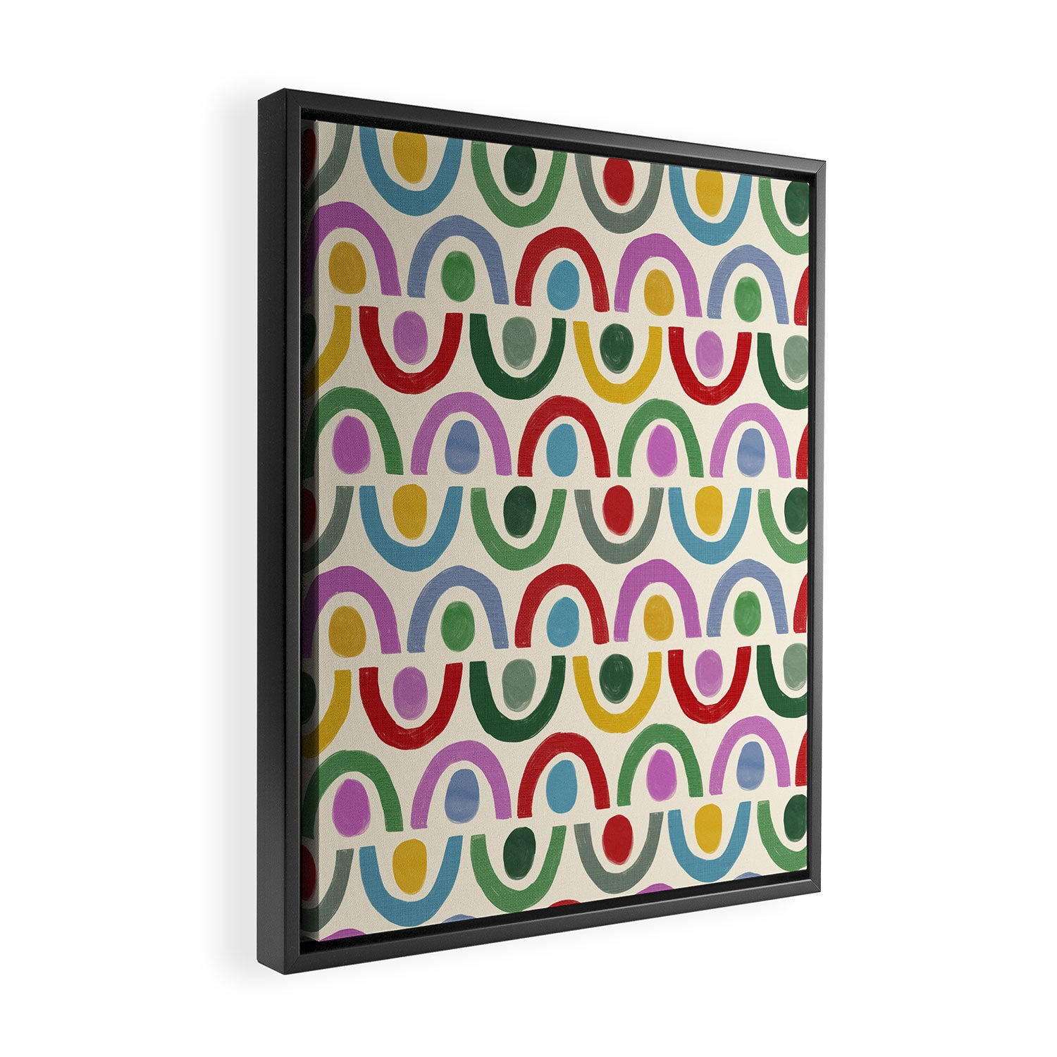Dopamine Decor Arches and Circles Framed Canvas Print Gallery Image 2