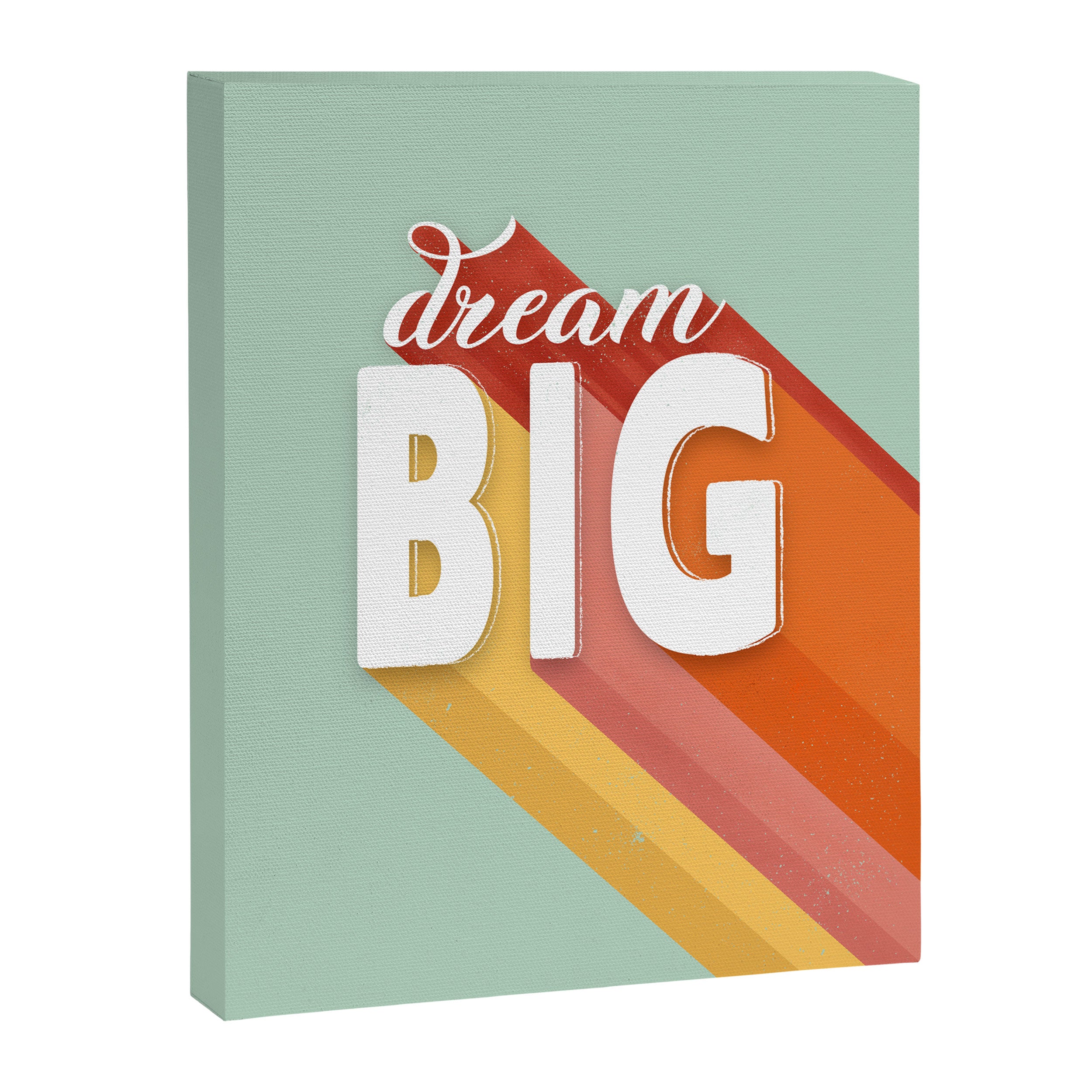 DREAM BIG - positive typography Canvas Print Gallery Image 8