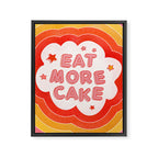 EAT MORE CAKE Framed Canvas Print Gallery Image 8
