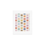Elegant Pastel Festive Stars Pattern Art Print Gallery Image 1