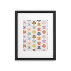 Elegant Pastel Festive Stars Pattern Framed Art Print Gallery Image 6