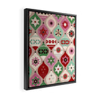 Festive Baubles Pattern Framed Canvas Print Gallery Image 2