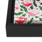 Festive Birds - christmas pattern no2 Framed Canvas Print Gallery Image 3