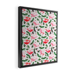 Festive Birds - christmas pattern no2 Framed Canvas Print Gallery Image 2